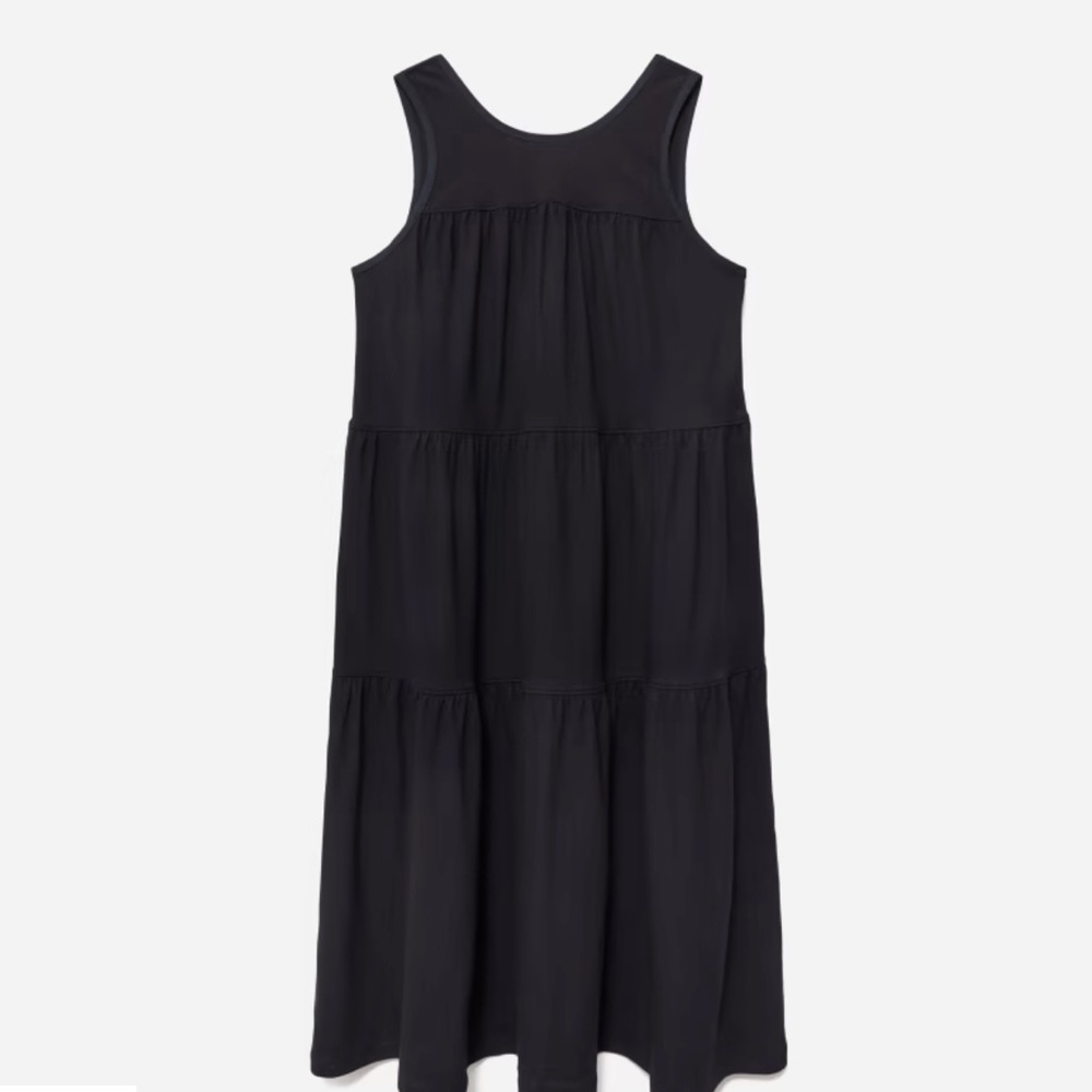 Everlane The Weekend Tiered Midi Dress Size S